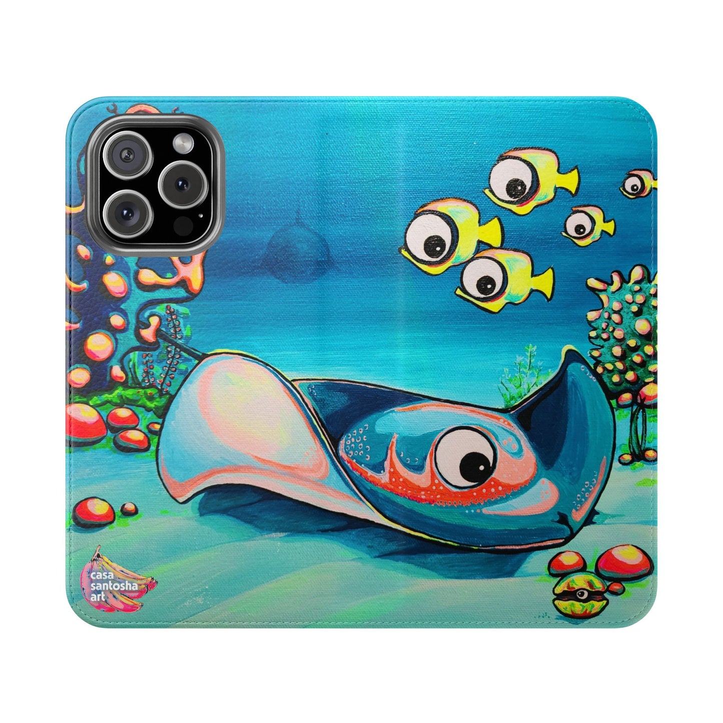 Cyclops Stingray Flip Phone Case – Wallet Cover with Card Slots