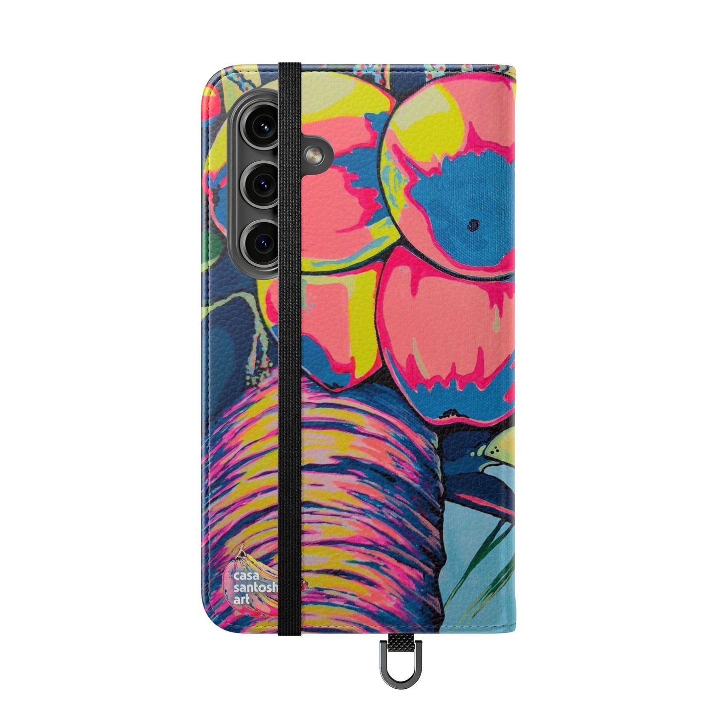 Neon Coconuts Flip Phone Case – Wallet Cover with Card Slots