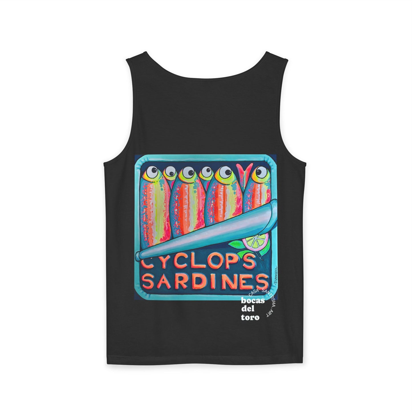 Unisex Neon Sardines Tank Top - Perfect for Summer Vibes