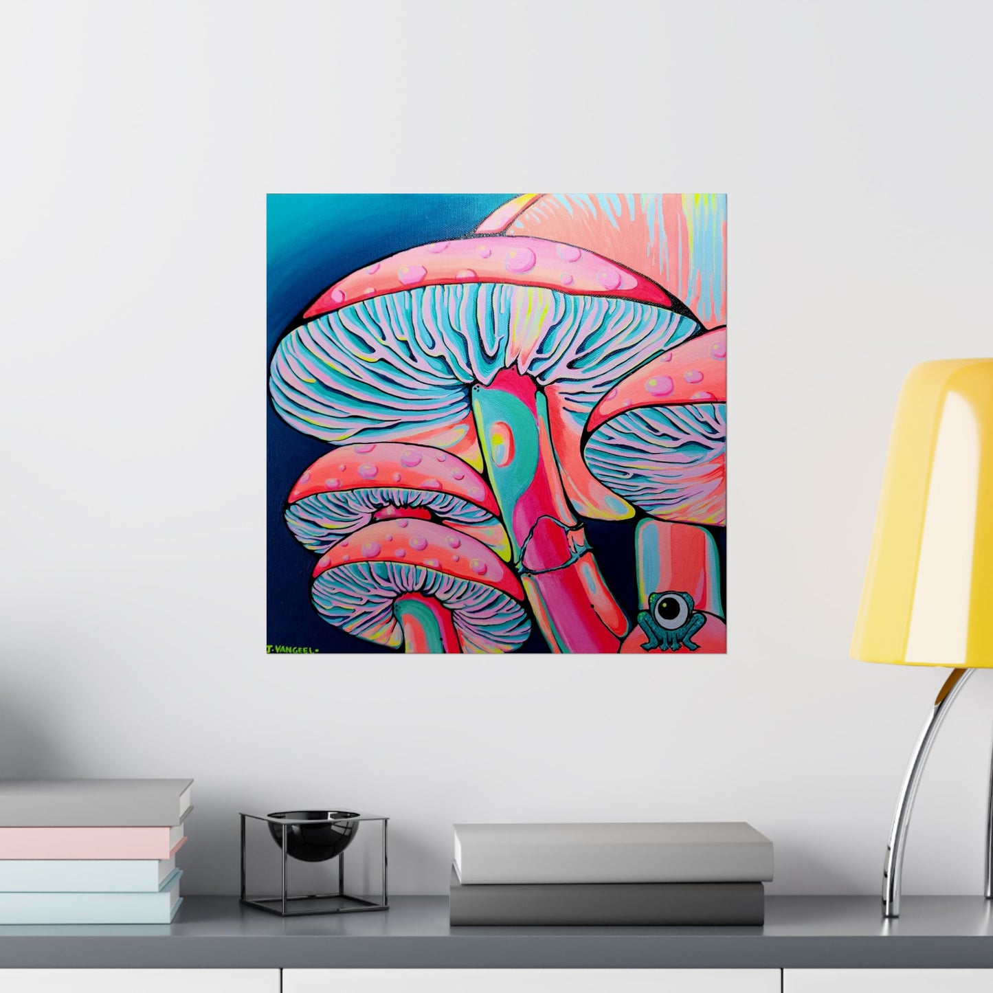 Trippy Mushrooms Giclée Art Poster