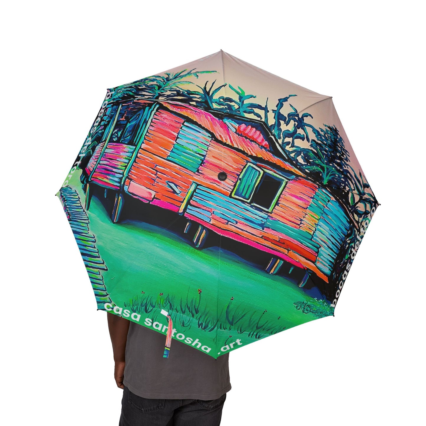 Luis Russell House Bocas Tropical Umbrella - Foldable & Stylish Rain Gear