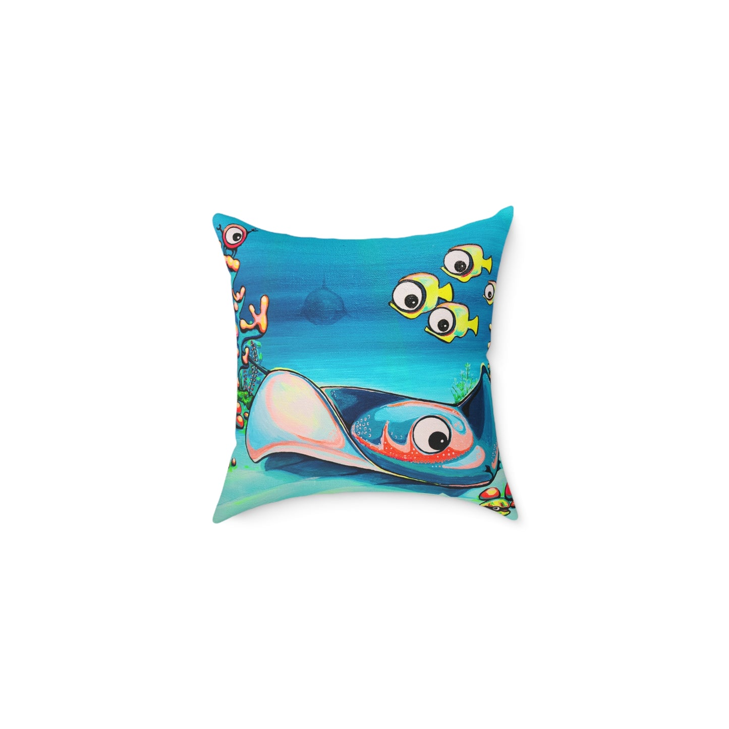 Cyclops Stingray Art Canvas Decorative Pillow