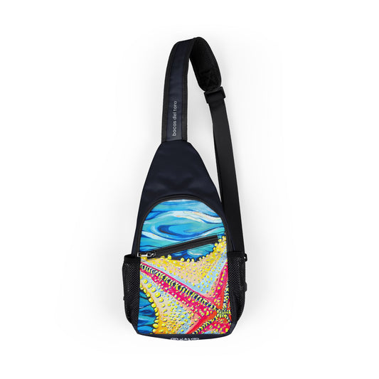 Starfish Beach Bocas Art Sling Bag - Travel or Everyday Chest Bag