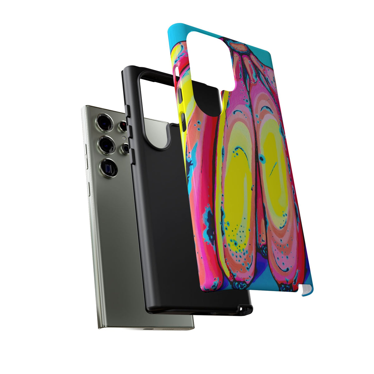 Neon Fat Bananas Tough Phone Case
