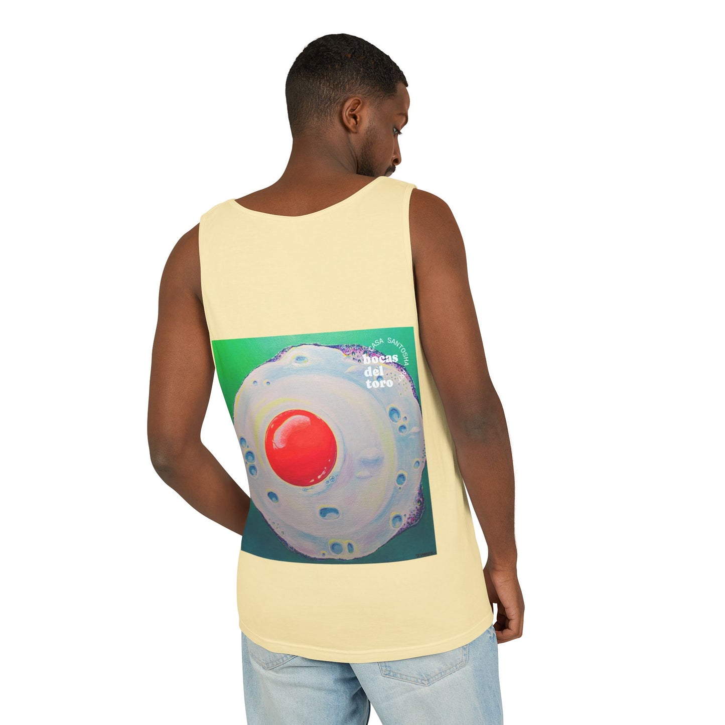 Unisex Neon Fried Egg Tank Top - Perfect for Summer Vibes