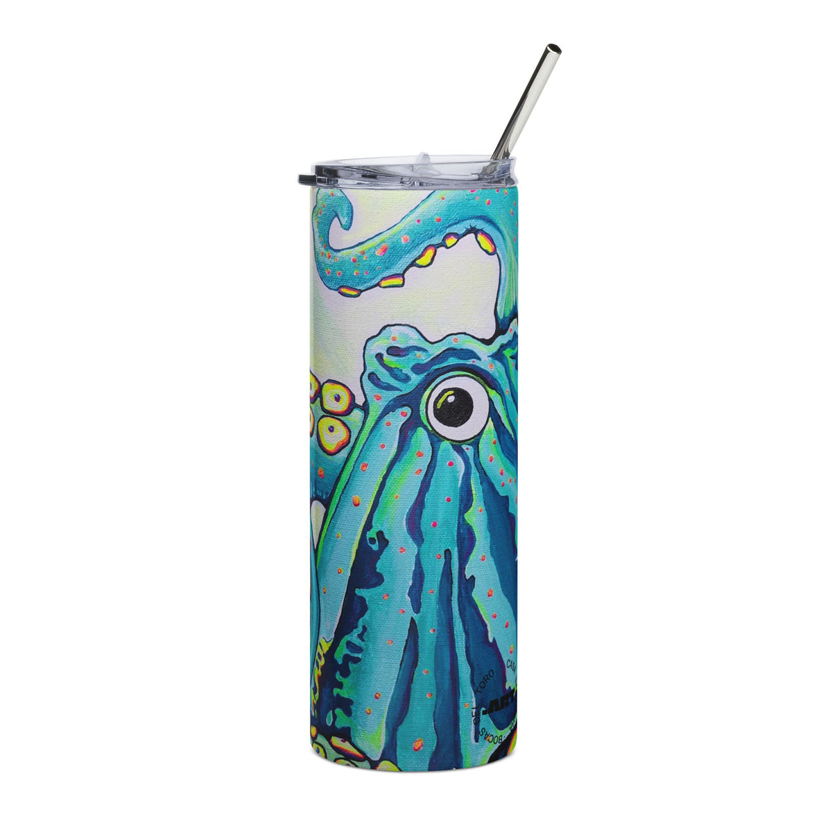 Gobelet en acier inoxydable Cyclops Octopus, 590 ml | Mug de voyage amusant, écologique