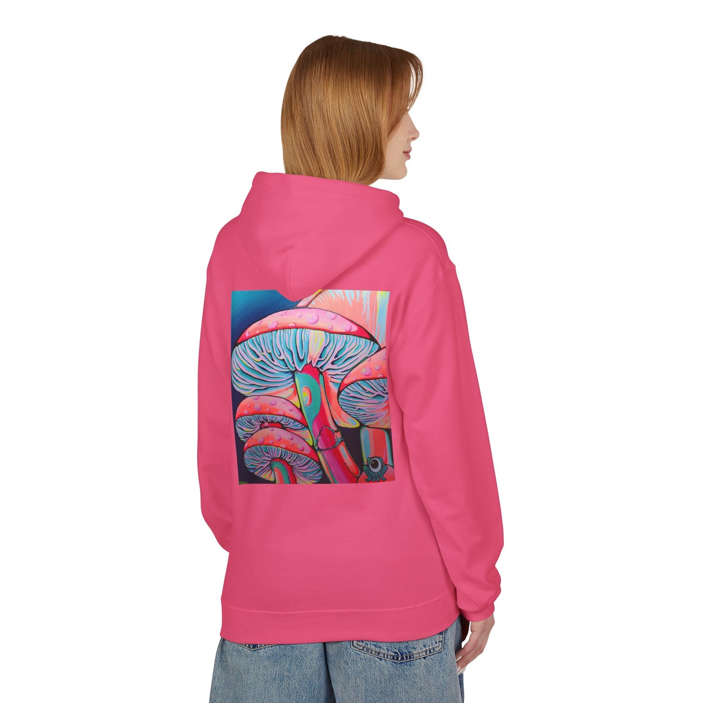 Unisex Trippy Mushrooms Soft Hoodie