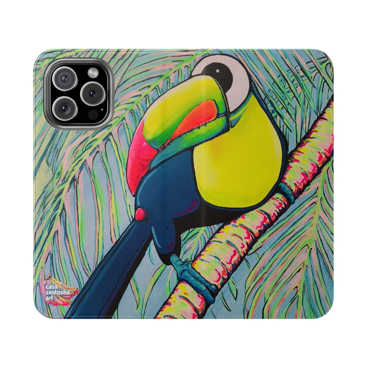 Cyclops Toucan Flip Phone Case – Wallet Cover with Card Slots