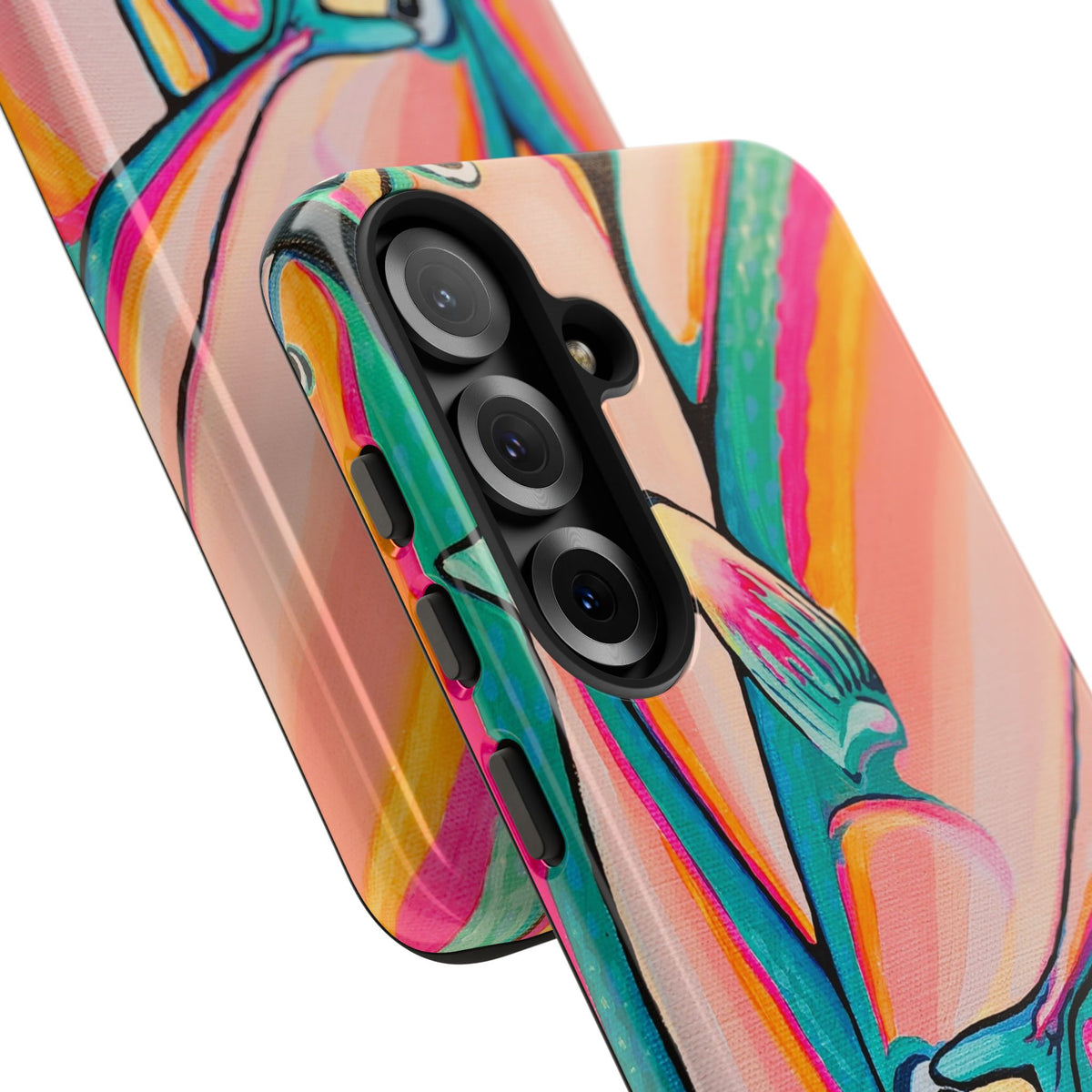 Neon Fish Tough Phone Case