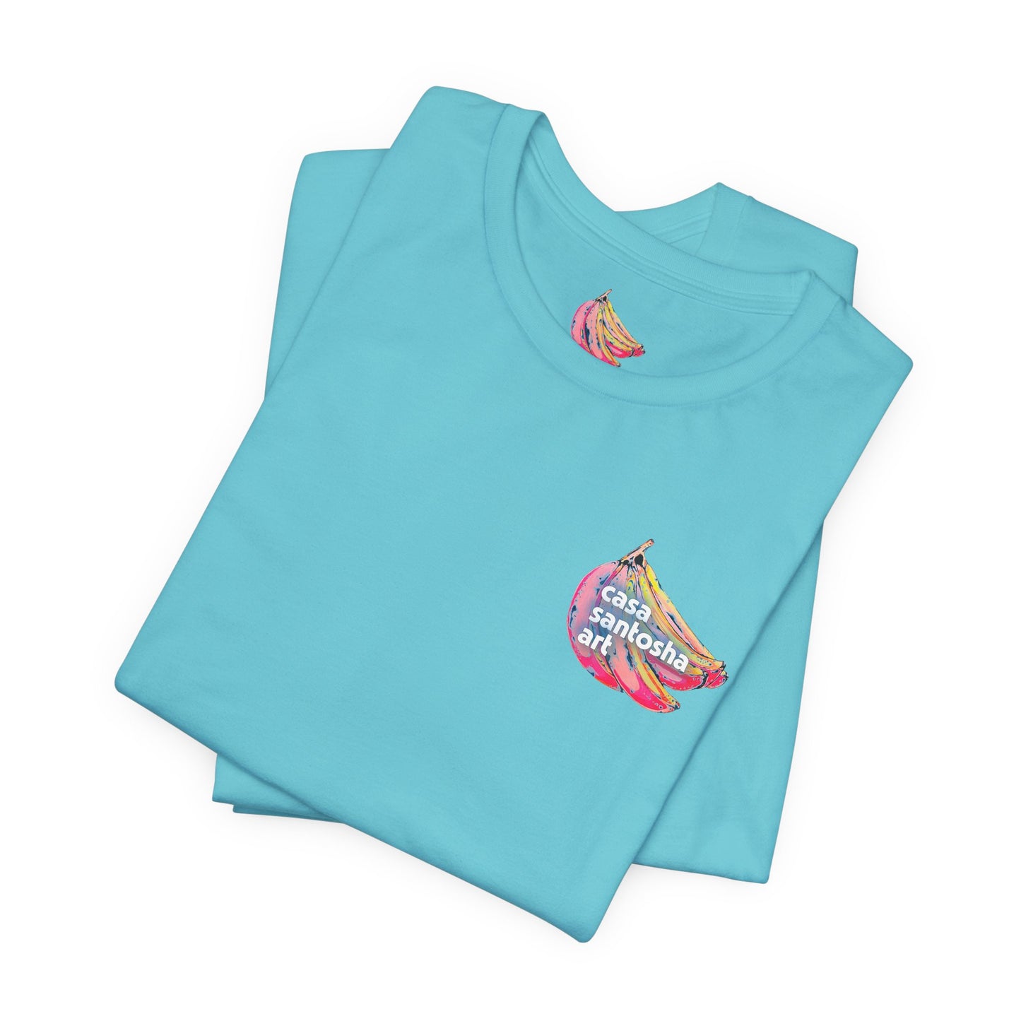 T-shirt unisexe néon à motif poisson frit