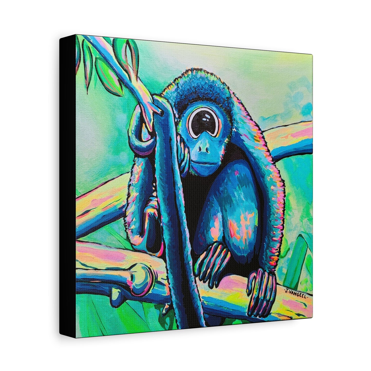 Cyclops Monkey Canvas Print, Original Artist Design, Home Decor, Wall Art