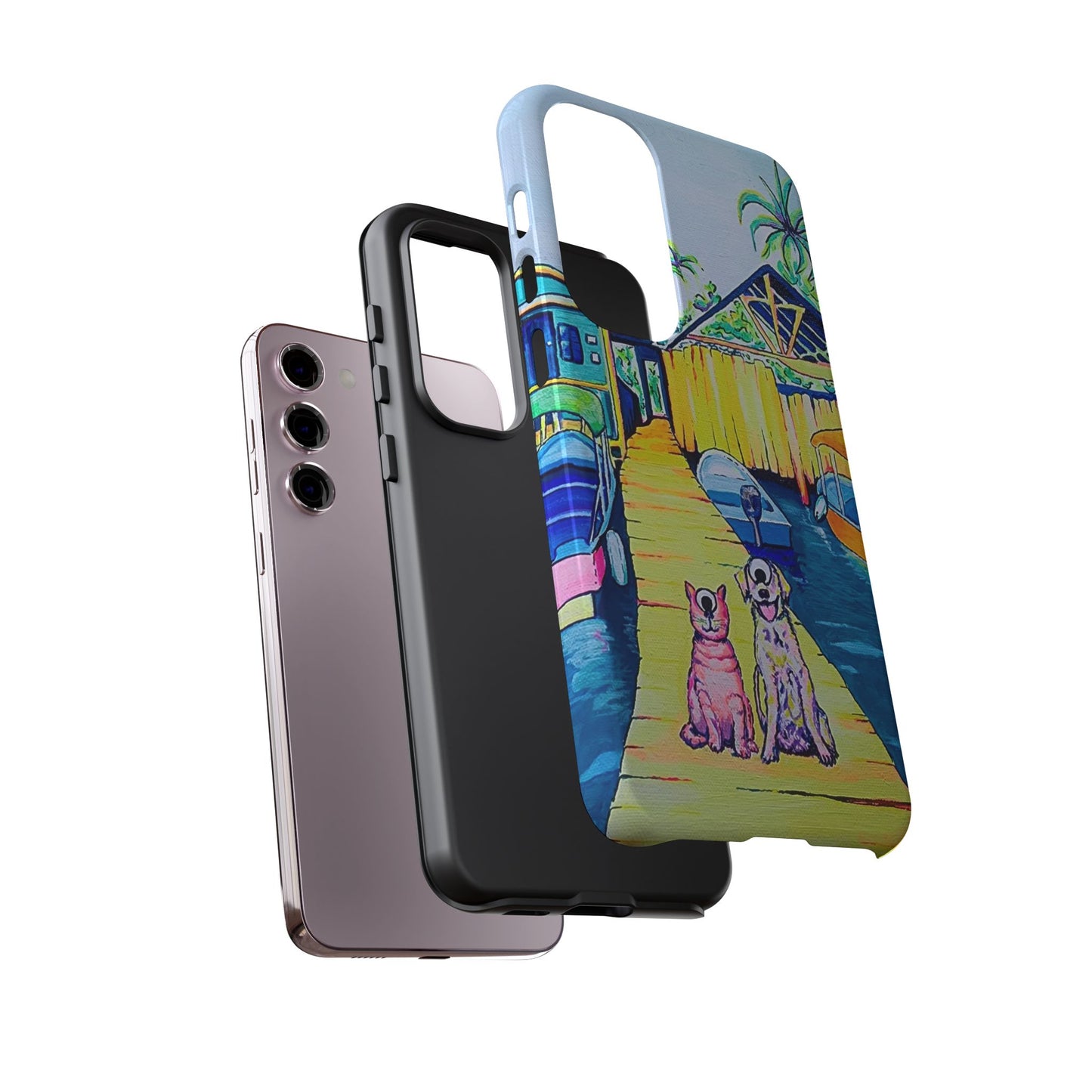 Cyclops Cat and Dog in Bocas Tough Phone Case