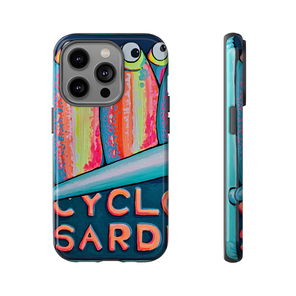 Neon Sardines Tough Phone Case