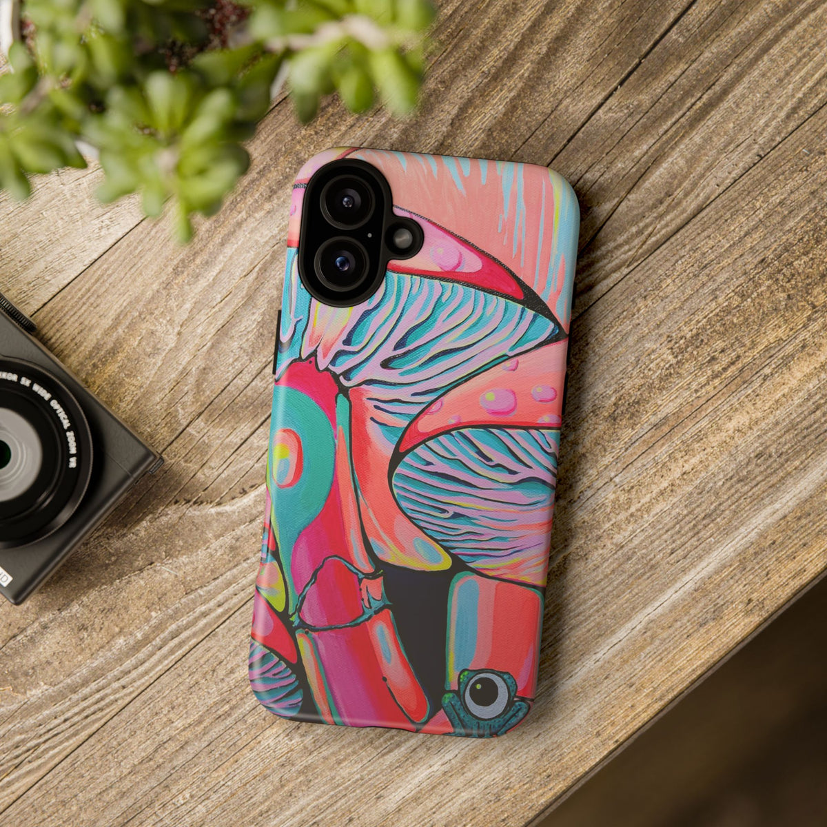 Coque de téléphone résistante Trippy Mushrooms