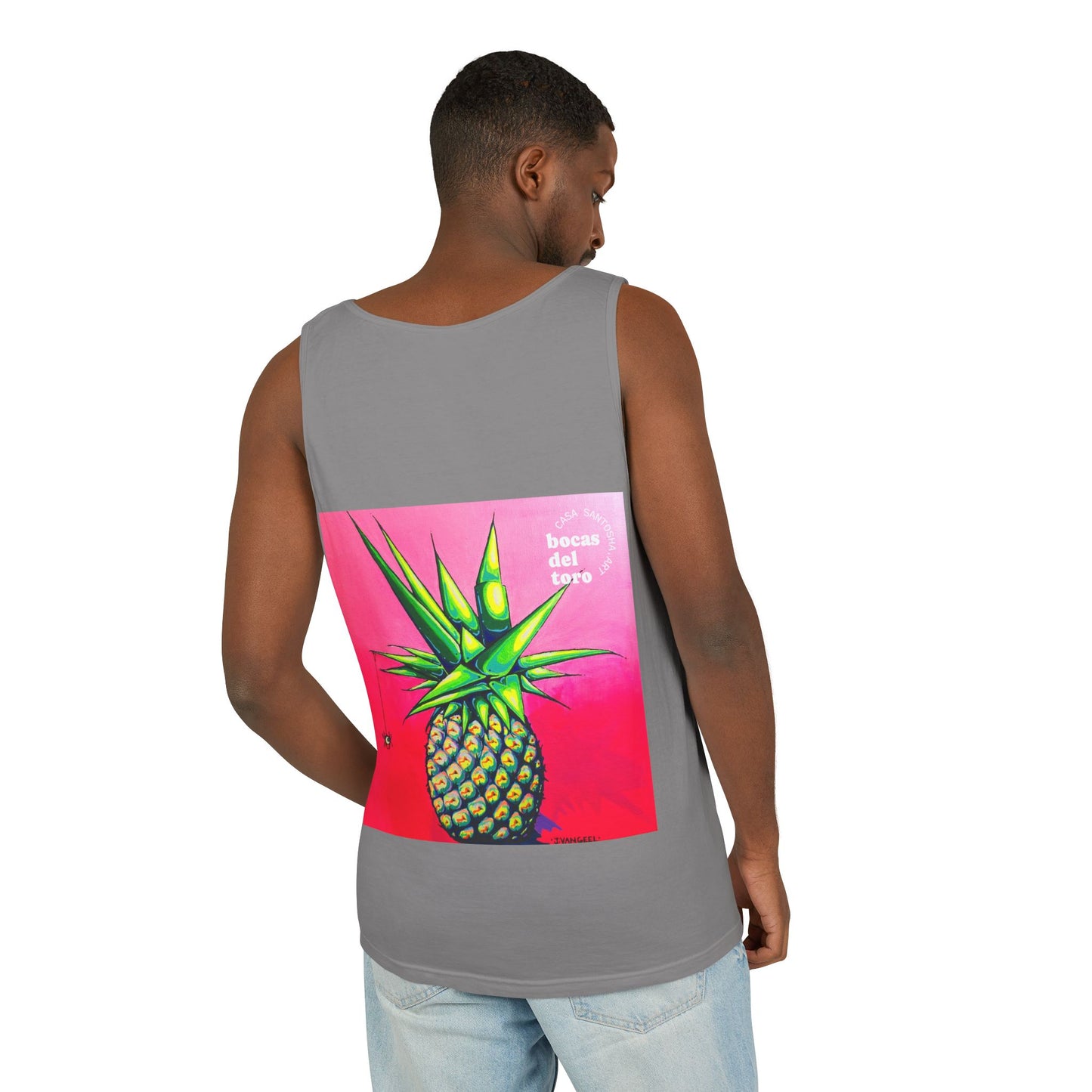 Unisex Neon Pineapple Tank Top - Perfect for Summer Vibes