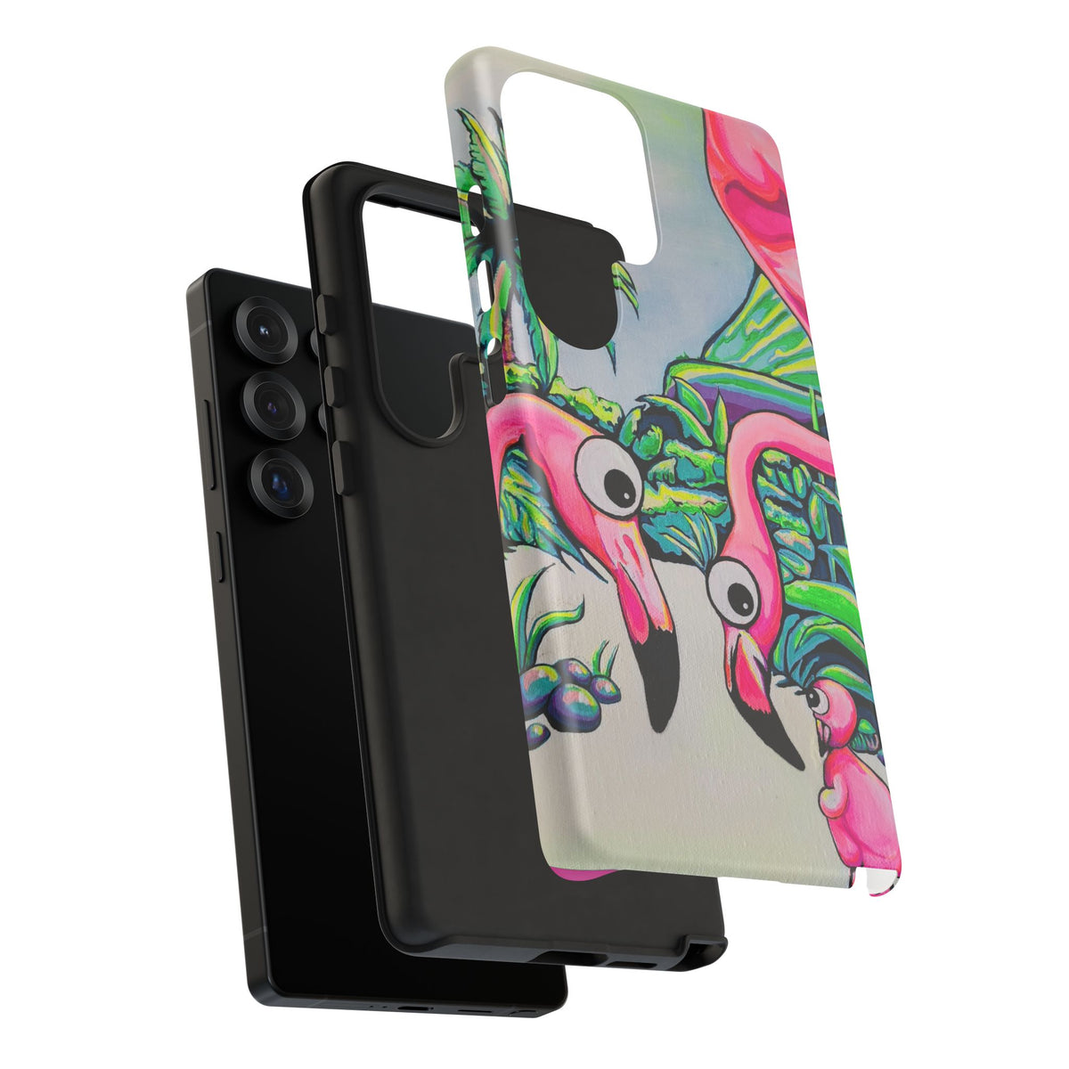 Cyclops Flamingo Family Tough Phone Case