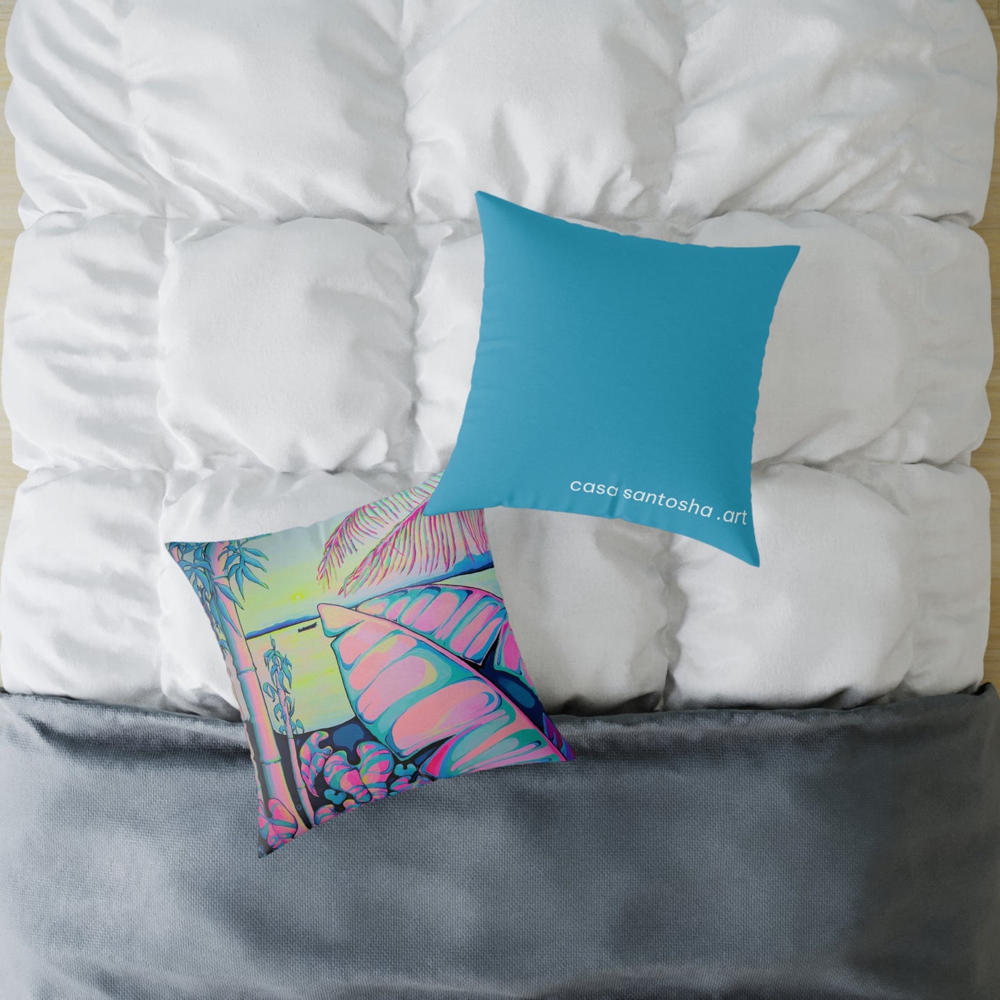 Serenity Bocas Art Canvas Decorative Pillow