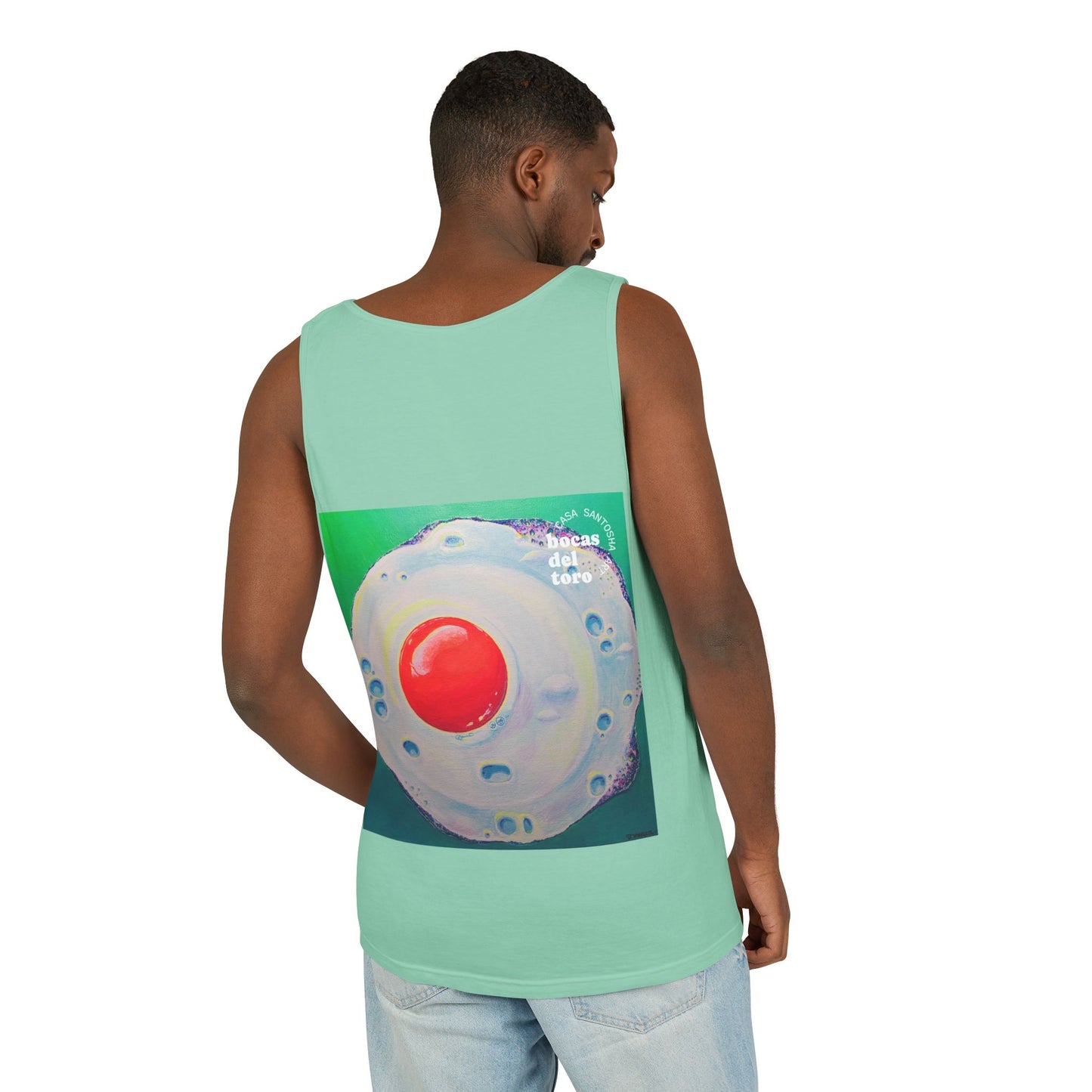 Unisex Neon Fried Egg Tank Top - Perfect for Summer Vibes