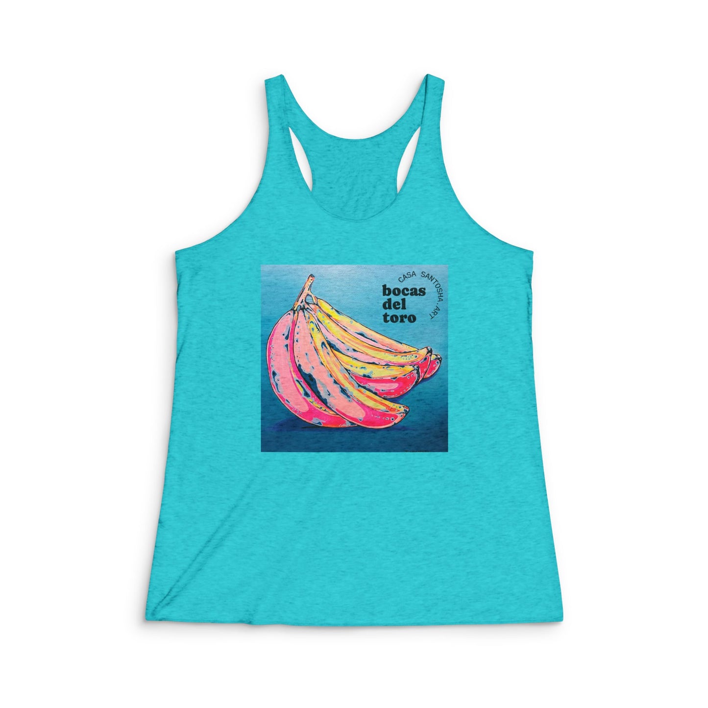 Women's Neon Banana Graphic Racerback Tank