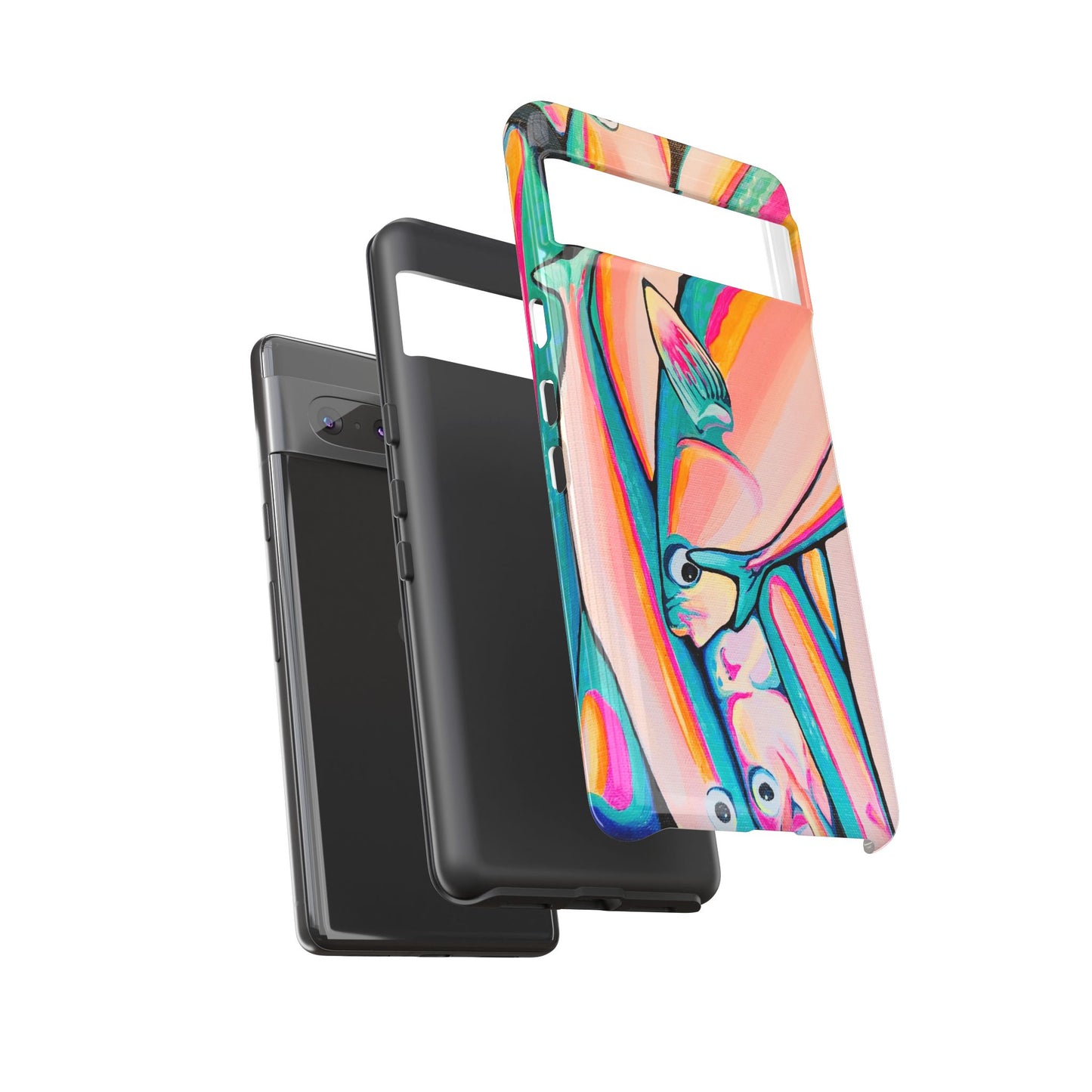 Neon Fish Tough Phone Case