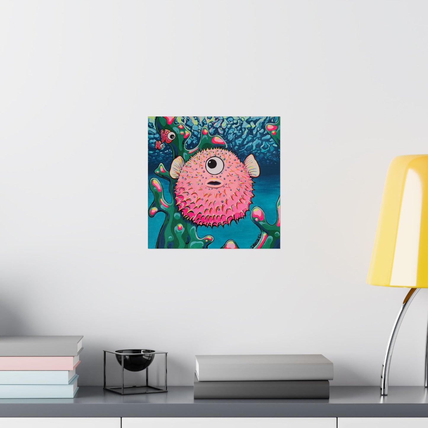 Cyclops Pufferfish Giclée Art Poster