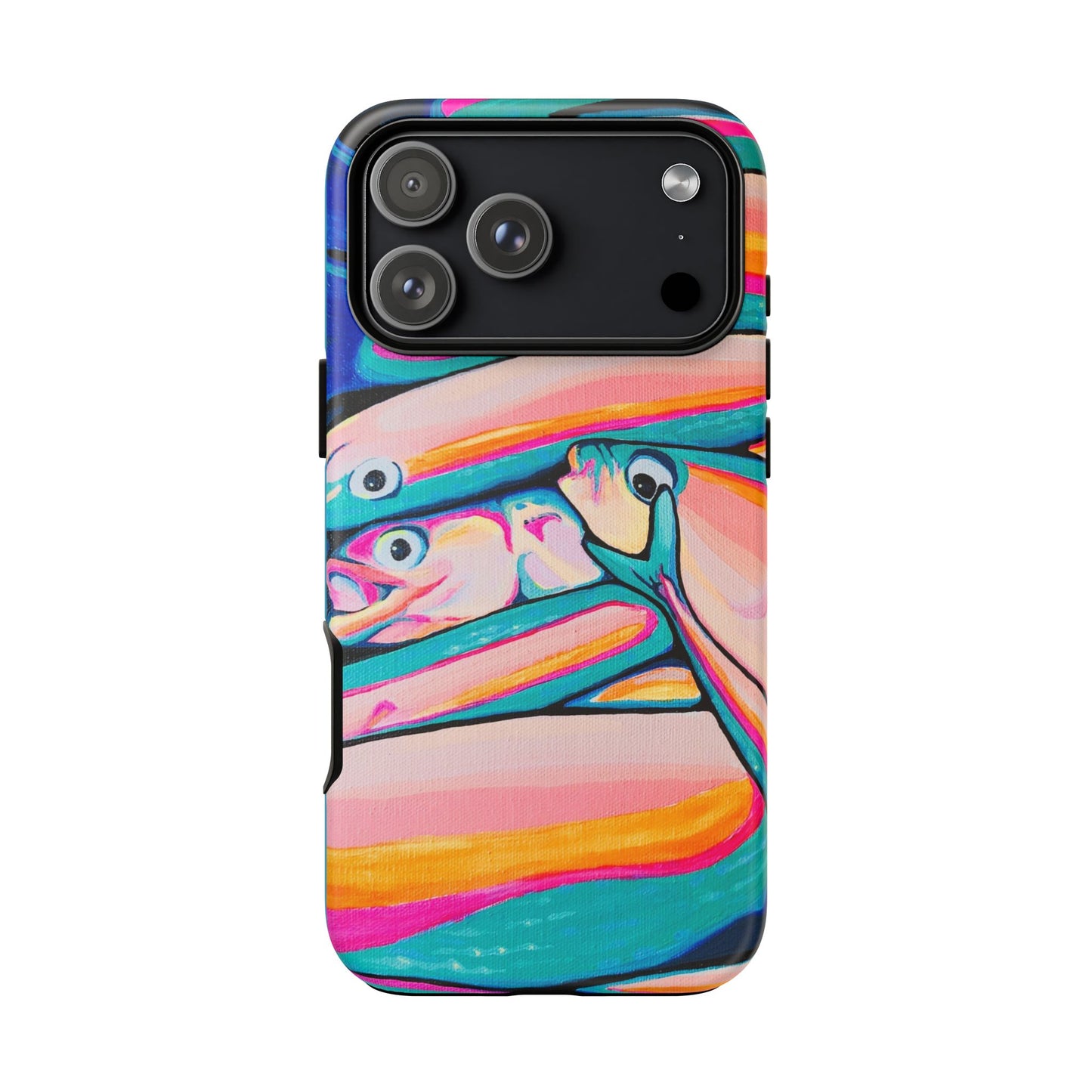 Neon Fish Tough Phone Case
