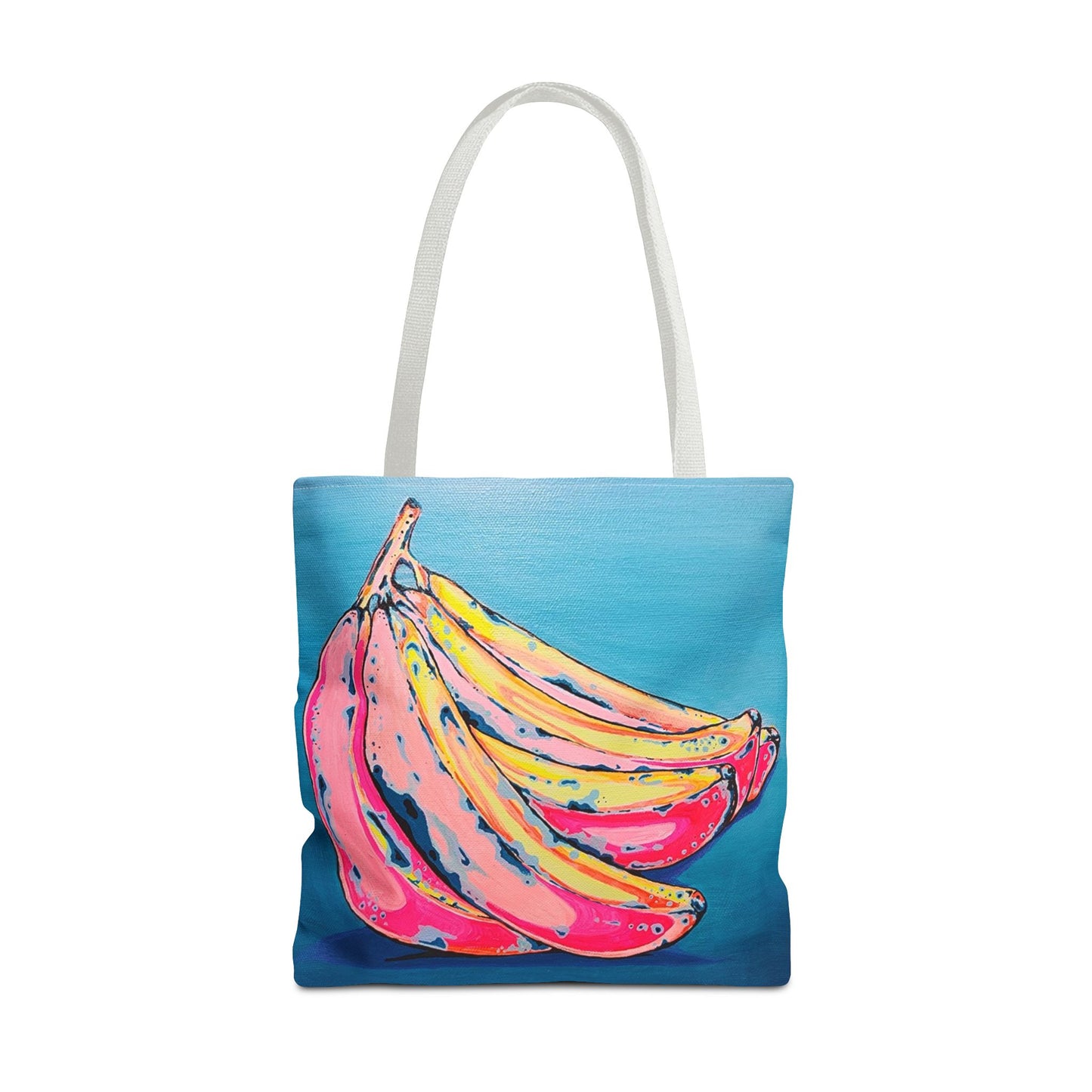 Premium Neon Bananas Tote Bag, Original Artist Design, Reusable Shopping Tote, Eco-Friendly