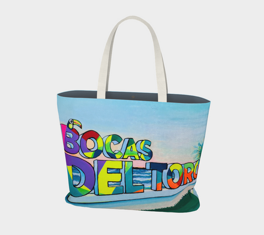 Bocas Del Toro Sign Market Tote