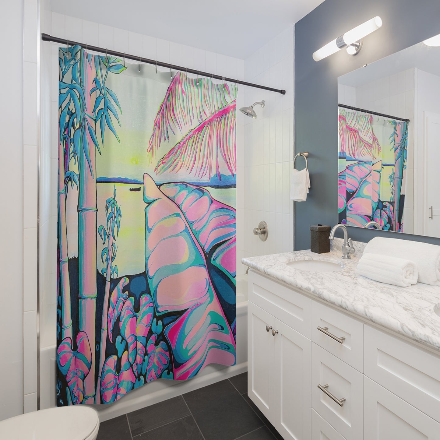 Rideau de douche Serenity Bocas Pop Art