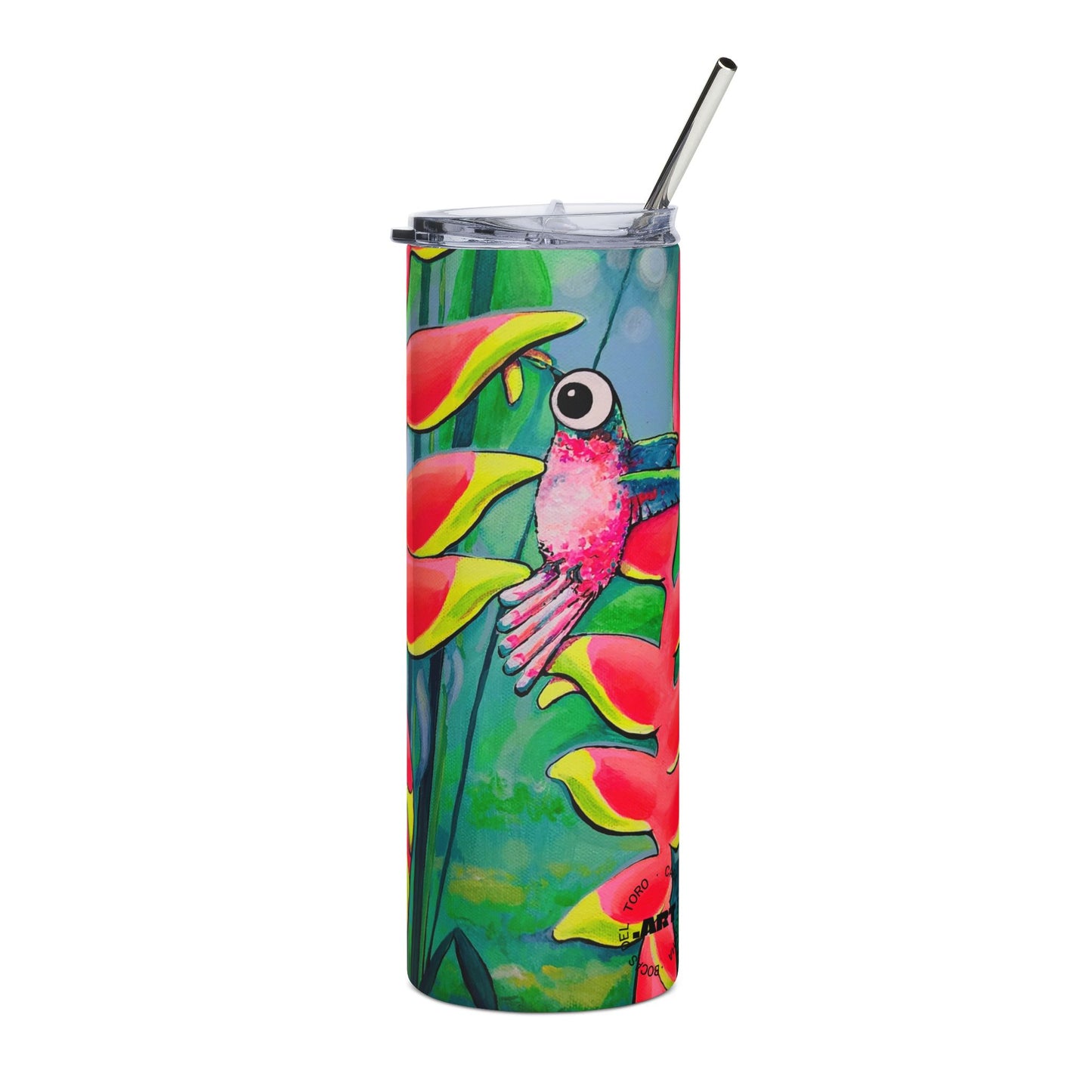 Cyclops Hummingbirds Stainless Steel Tumbler, 20oz | Fun Travel Mug, Eco-Friendly