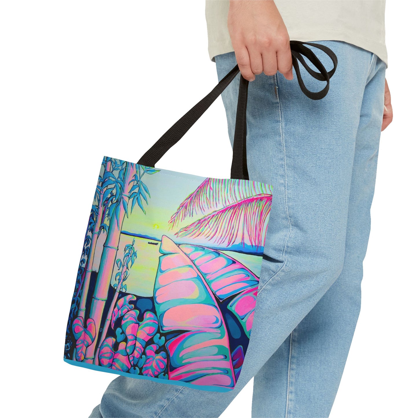 Premium Serenity Bocas Tote Bag, Original Artist Design, Reusable Shopping Tote, Eco-Friendly