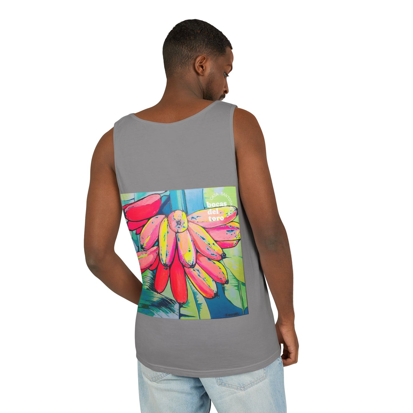 Unisex Neon Primitivo Bananas Tank Top - Perfect for Summer Vibes