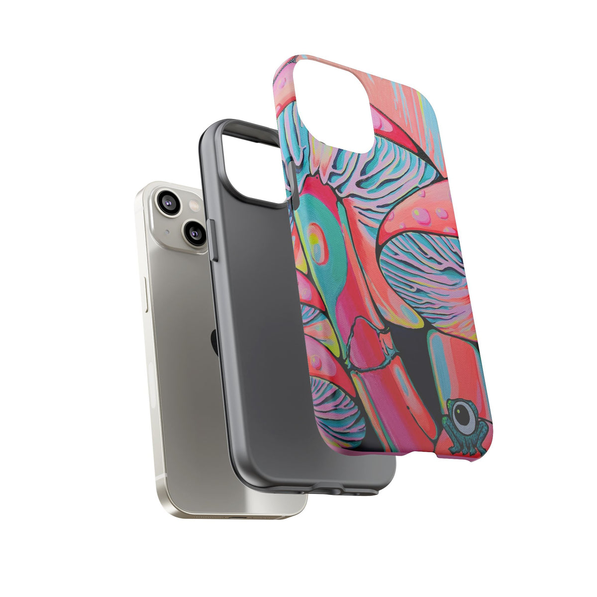 Coque de téléphone résistante Trippy Mushrooms