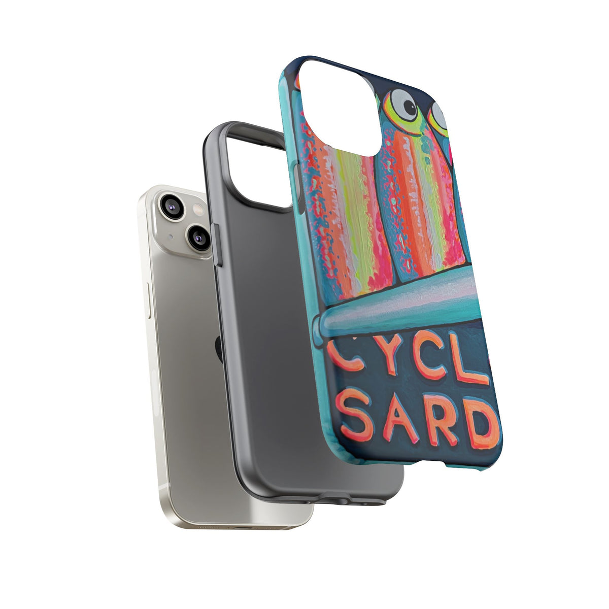 Neon Sardines Tough Phone Case
