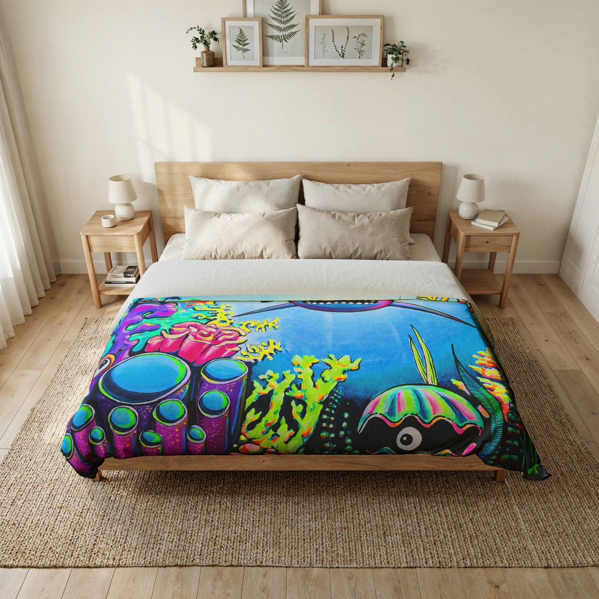 Cyclops Shark Duvet Cover