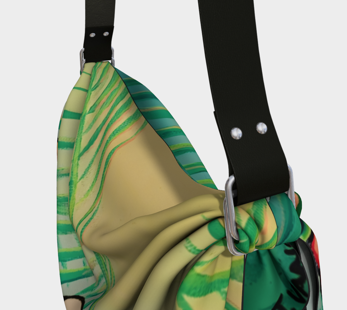 Chatty Cyclops Parrots Origami Tote