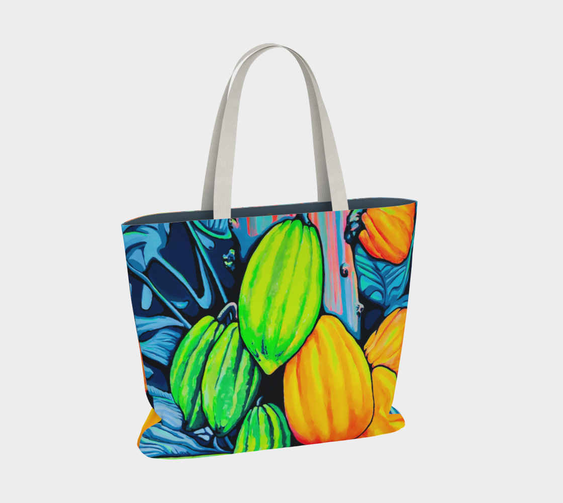 Neon Cacao Market Tote