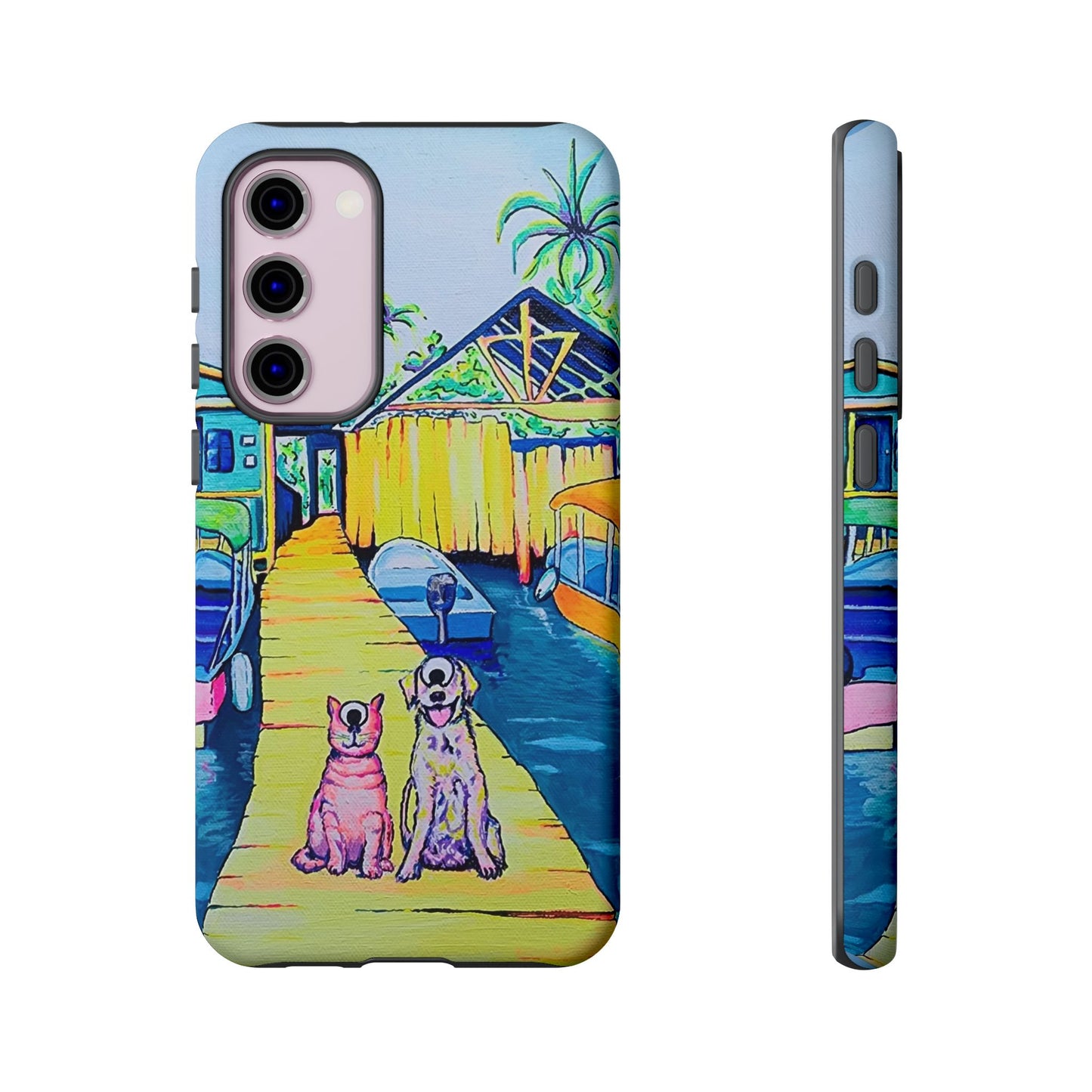 Cyclops Cat and Dog in Bocas Tough Phone Case