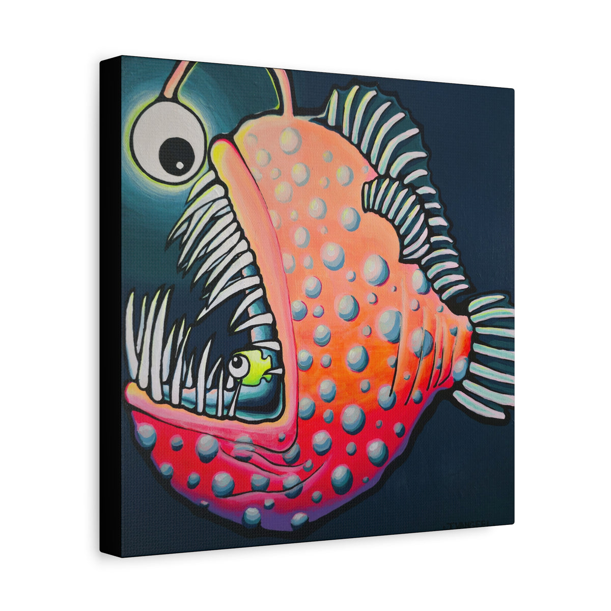Cyclops Anglerfish Canvas Wall Art