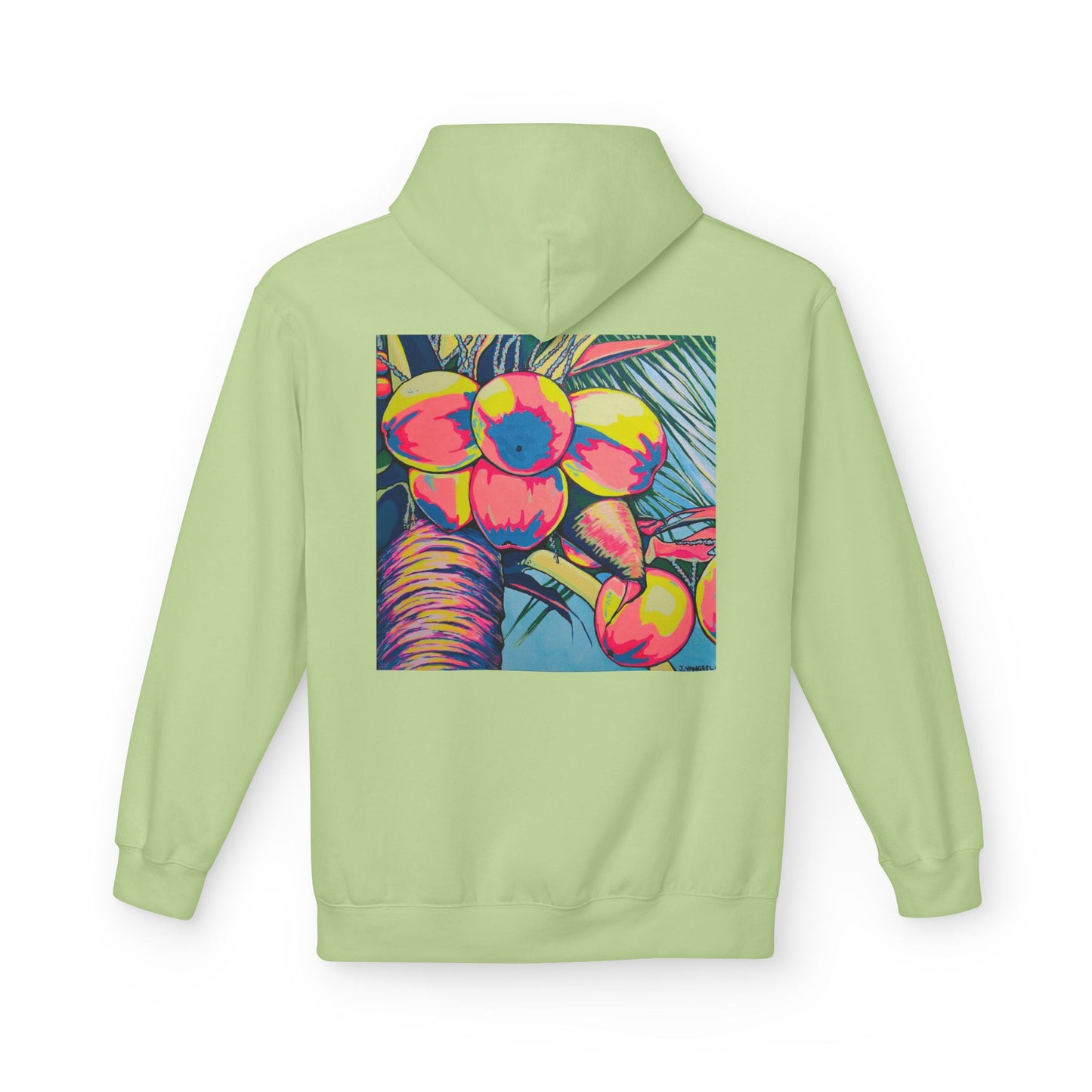 Unisex Neon Coconuts Soft Hoodie