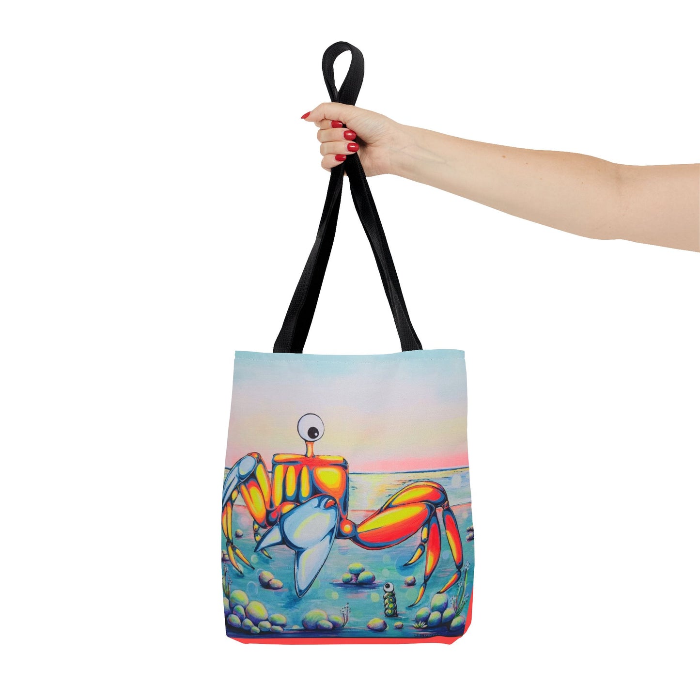 Premium Cyclops Crab Tote Bag, Original Artist Design, Reusable Shopping Tote,  Eco-Friendly