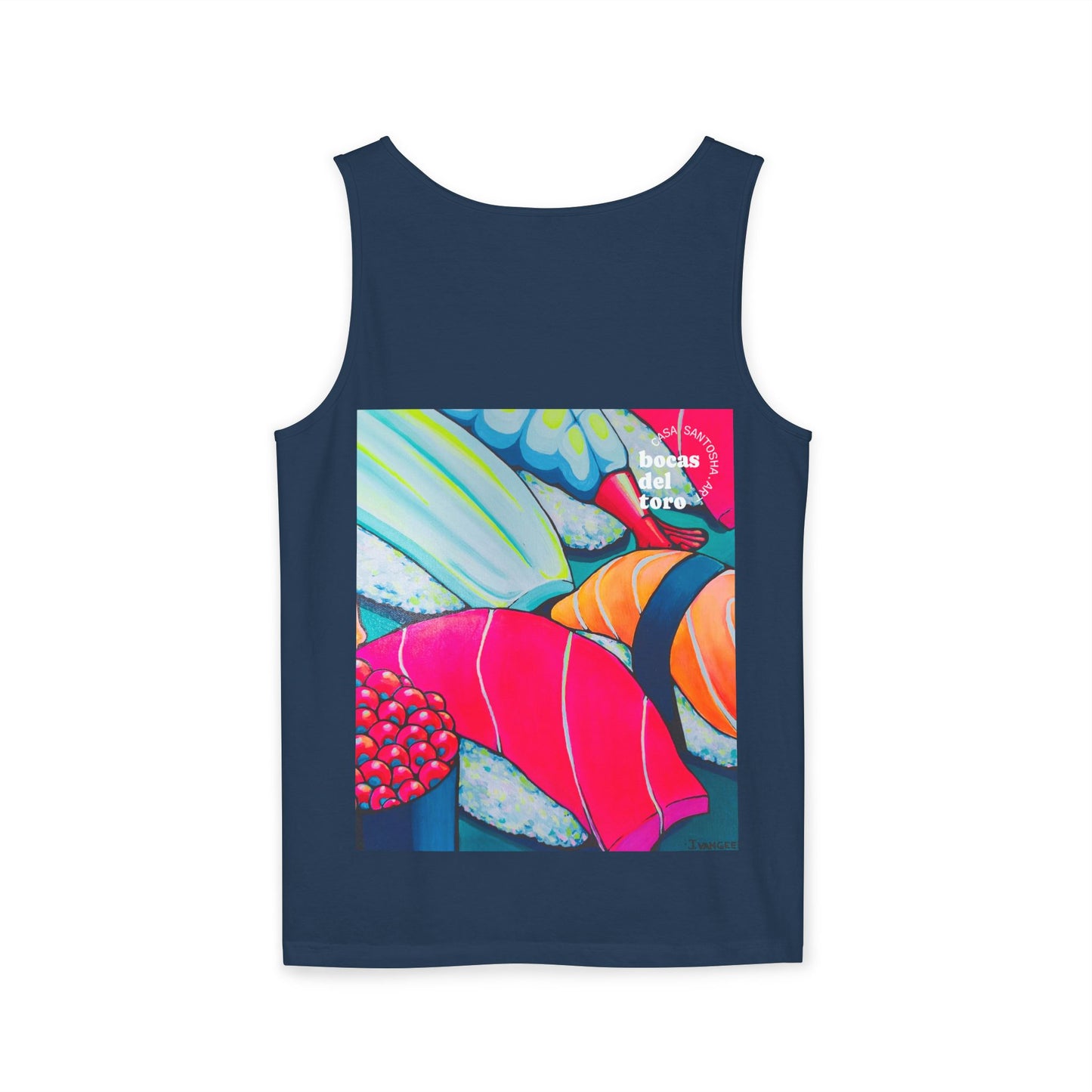 Unisex Neon Sushi Tank Top - Perfect for Summer Vibes