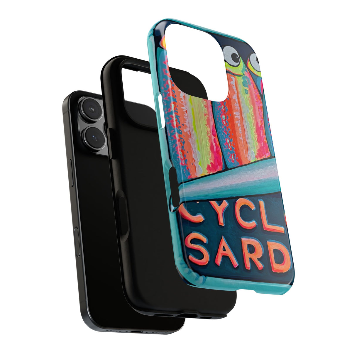 Neon Sardines Tough Phone Case