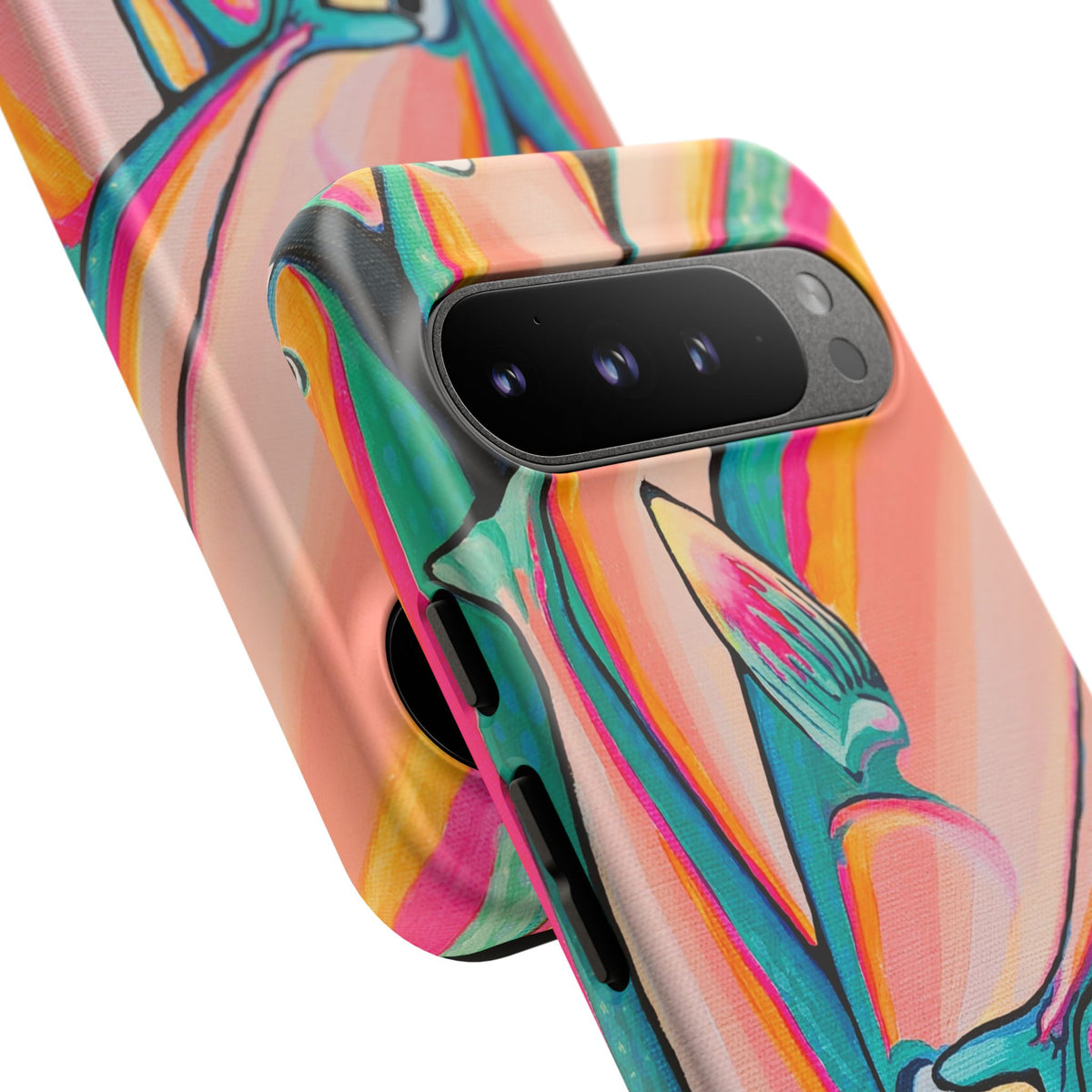 Neon Fish Tough Phone Case