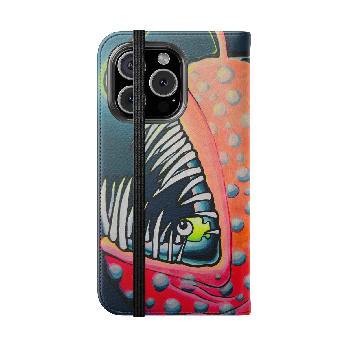 Cyclops Anglerfish Flip Phone Case – Wallet Cover with Card Slots