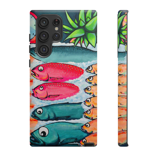 Neon Cabo Fish Market Tough Phone Case