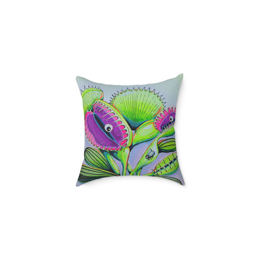 Cyclops Venus Fly Trap Art Canvas Decorative Pillow