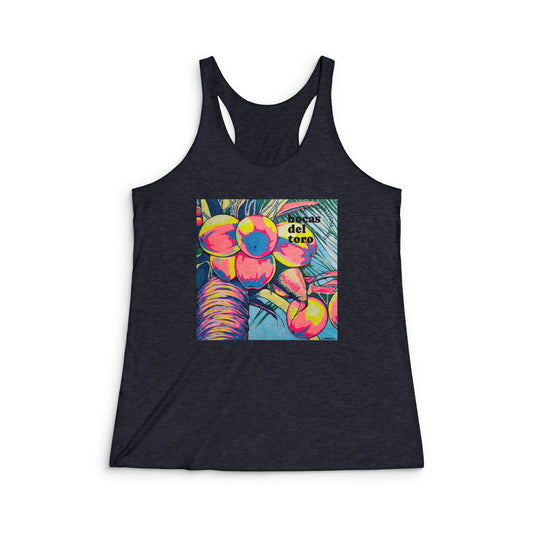 Women's Neon Coconuts Graphic Racerback Tank