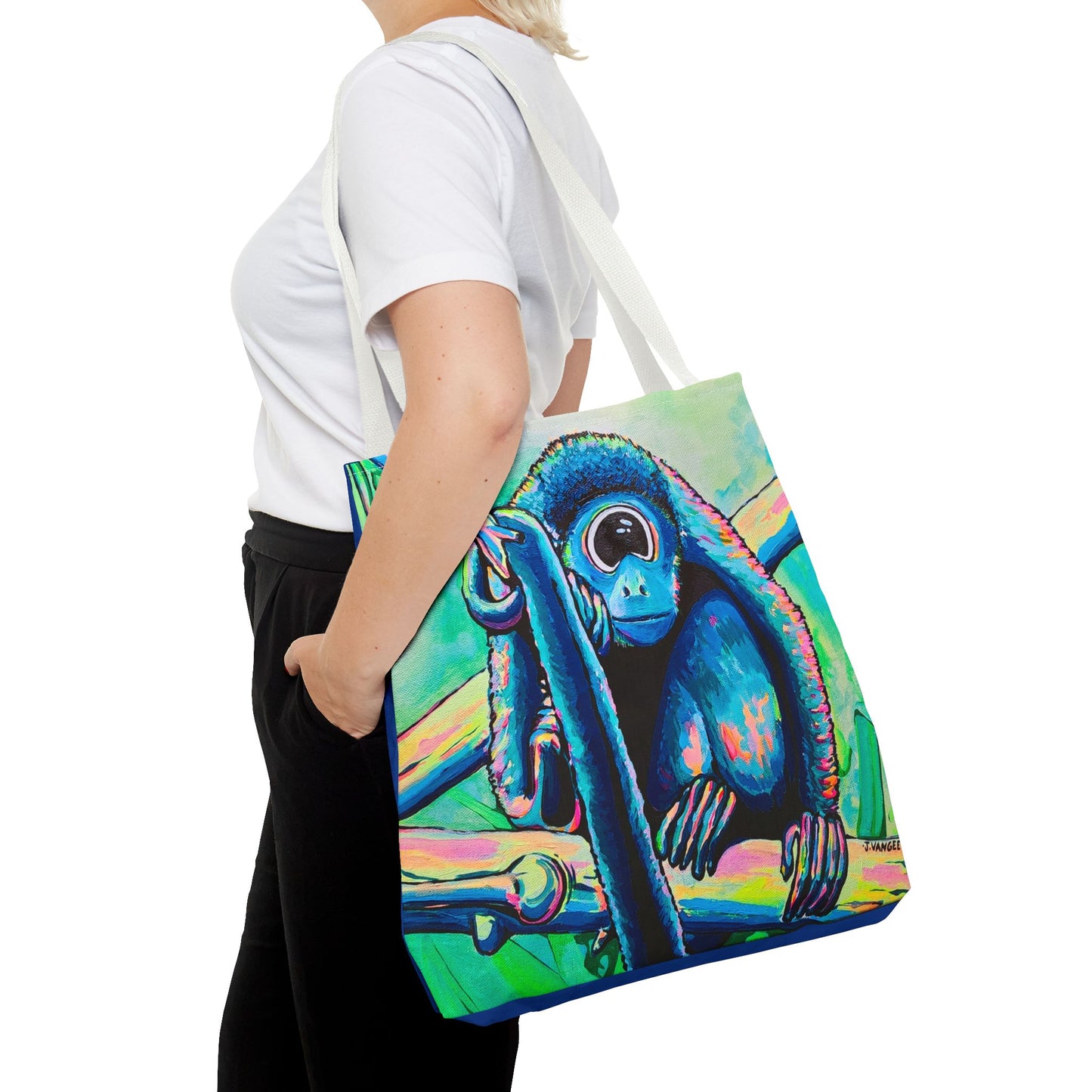 Premium Cyclops Monkey Tote Bag, Original Artist Design, Reusable Shopping Tote, Eco-Friendly