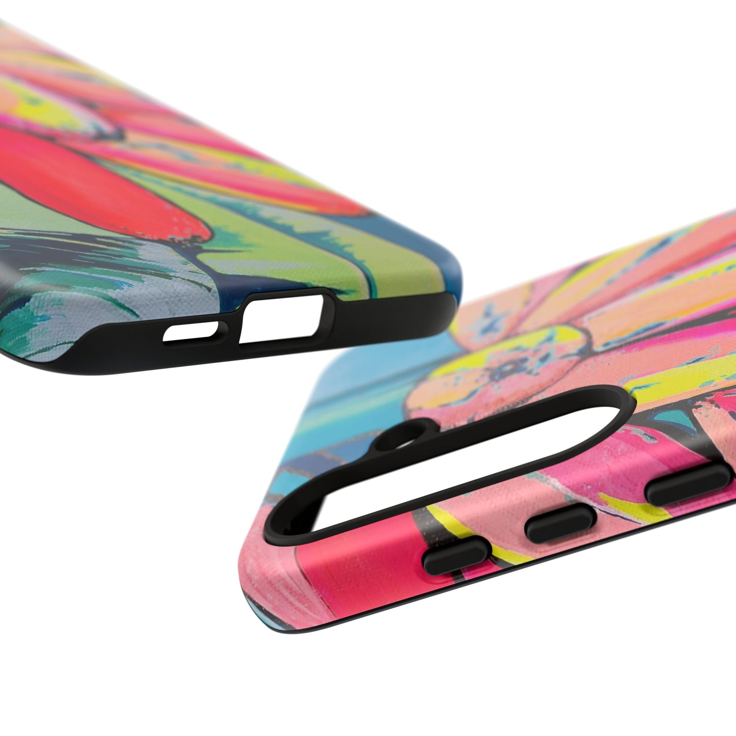 Neon Primitivo Bananas Tough Phone Case